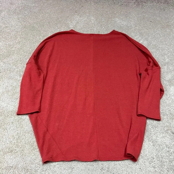 Jun Ivy Light Sweater Orange 3/4 Sleeve Women's Size XS Oversize - Picture 11 of 11